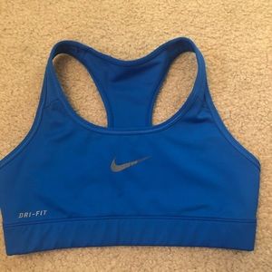 Nike Dri fit blue sports bra sz XSMALL